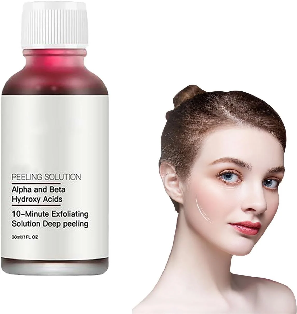 سرم اسید سالیسیلیک، سرم صورت AHA 30%+BHA 2%، محلول لایه بردار، سرم صورت لایه بردار، سرم روشن کننده و اصلاح کننده لک های تیره، روغن صورت لایه بردار BHA برای لایه برداری، مرطوب سازی و تسکین صورت