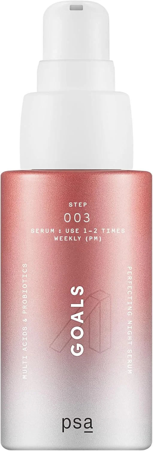 سرم شب لایه بردار پوست حاوی اسیدهای متعدد و پروبیوتیک: سرم شب لایه بردار حاوی گلیکولیک، لاکتیک، پیروویک، BHA و PHA، نیاسینامید، پروبیوتیک. 30 میلی لیتر