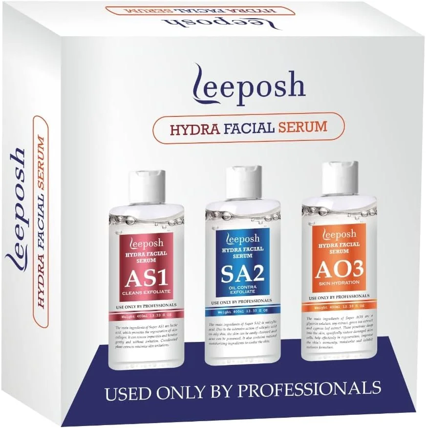 محلول دستگاه هیدرافیشیال، سرم آبرسان آکوا هیدرافیشیال AHA BHA، حجم 1500 میلی لیتر