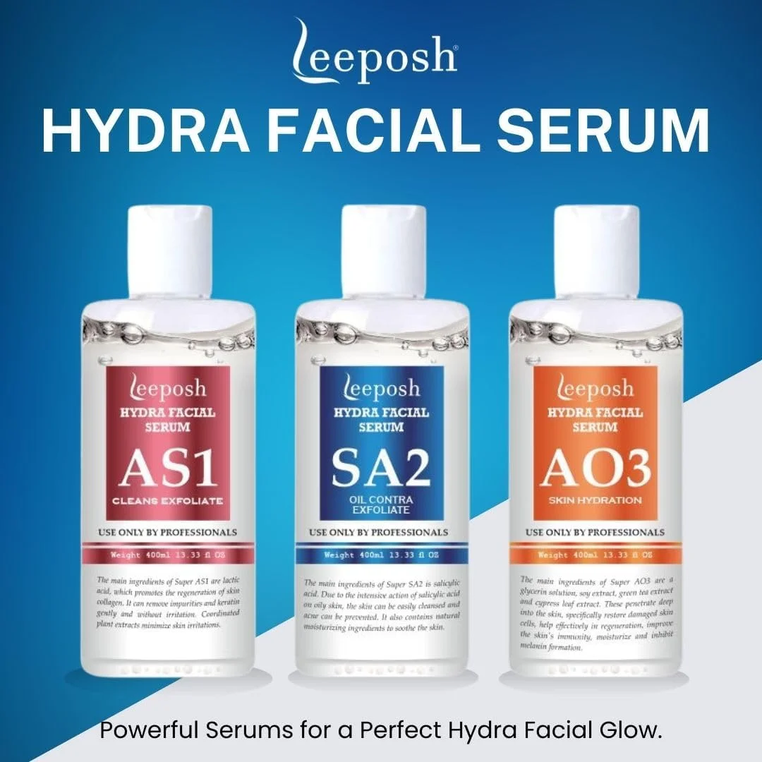 محلول دستگاه هیدرافیشیال، سرم آبرسان آکوا هیدرافیشیال AHA BHA، حجم 1500 میلی لیتر