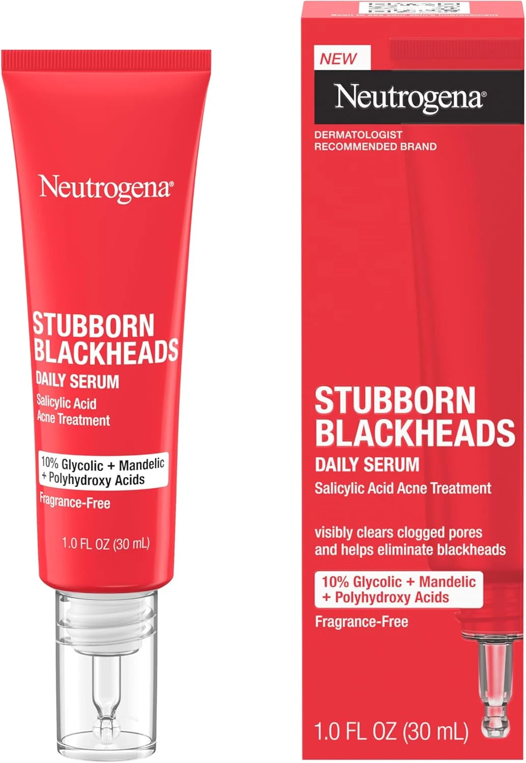 سرم صورت روزانه ضد جوش سرسیاه نوتروژینا حاوی اسید سالیسیلیک، گلیکولیک، پلی هیدروکسی و ماندلیک، سرم صورت فاقد چربی برای پوست مستعد آکنه برای کمک به پاکسازی منافذ مسدود شده، 30 میلی لیتر سرم صورت روزانه ضد جوش سرسیاه نوتروژینا حاوی اسید سالیسیلیک، گلیکولیک، پلی هیدروکسی و ماندلیک، سرم صورت فاقد چربی برای پوست مستعد آکنه برای کمک به پاکسازی منافذ مسدود شده، 30 میلی لیتر