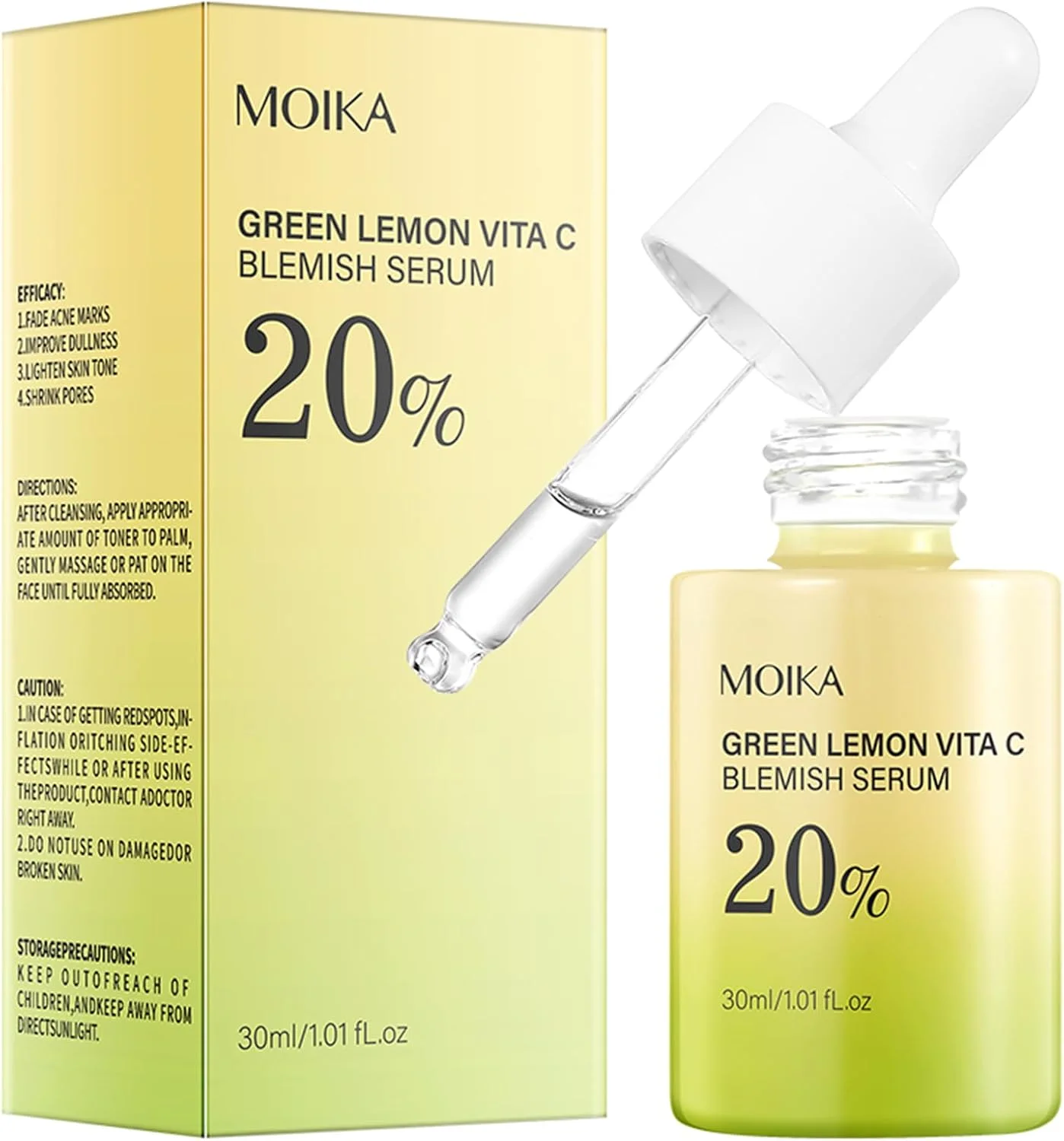 سرم صورت ویتامین C لیمو سبز با نیاسینامید - مراقبت از لک سبک و آبرسان - سرم صورت 30 میلی لیتری برای پوستی صاف تر