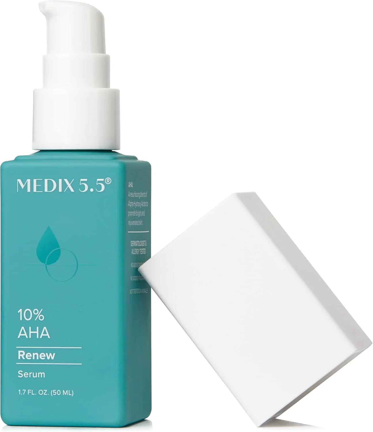 بوستر لایه بردار گلیکولیک و لاکتیک اسید 20% مدیکس 5.5 | سرم بدن AHA برای نرم کردن پوست خشک، 50 میلی لیتر