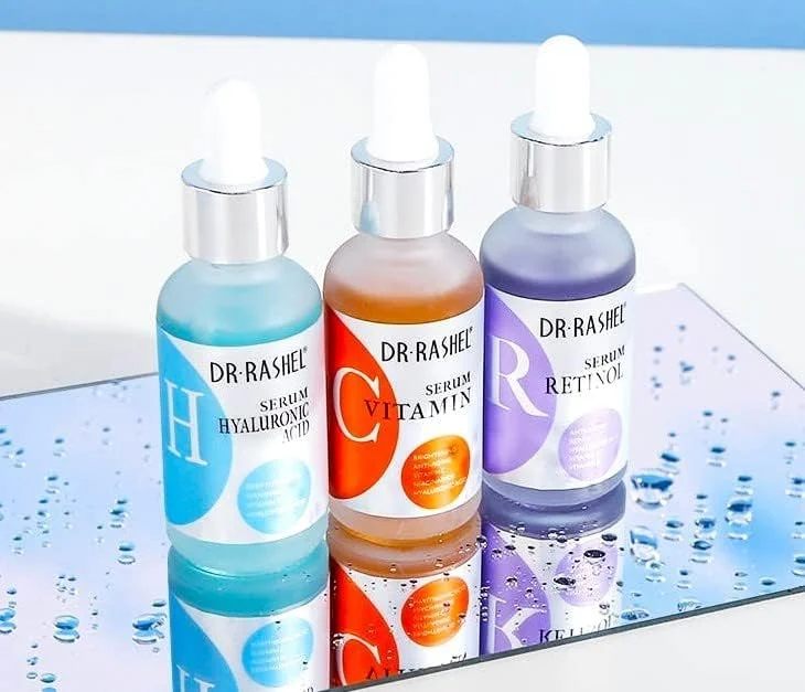 مجموعه کامل سرم صورت مرطوب کننده و ترمیم کننده دکتر راشل حاوی ویتامین C، رتینول و هیالورونیک اسید، اندازه (3 عدد سرم صورت 30 میلی لیتری) مجموعه کامل سرم صورت مرطوب کننده و ترمیم کننده دکتر راشل حاوی ویتامین C، رتینول و هیالورونیک اسید، اندازه (3 عدد سرم صورت 30 میلی لیتری)