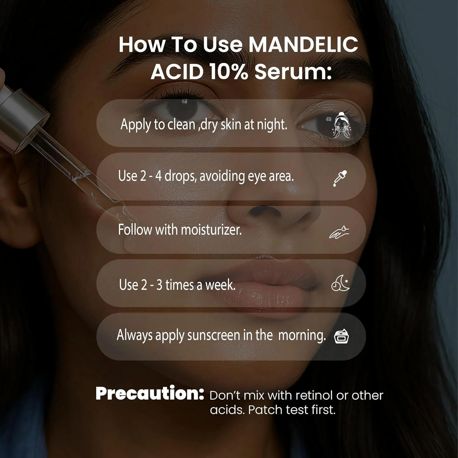 سرم جوانساز صورت حاوی 10% اسید ماندلیک 30 میلی لیتر - سرم لایه بردار و روشن کننده | درمان آکنه و خطوط ریز | پوست صاف، شفاف و درخشان | مراقبت ملایم AHA برای آقایان و بانوان