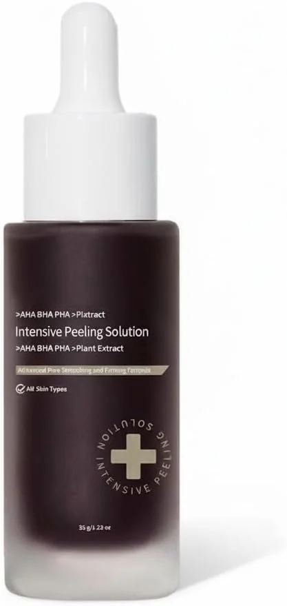 سرم لایه بردار آزونی - سرم صورت اسید میوه AHA 30% + BHA 2%، فرمول کوچک کننده منافذ و قابض، کاهش دهنده منافذ مسدود شده و خطوط ریز