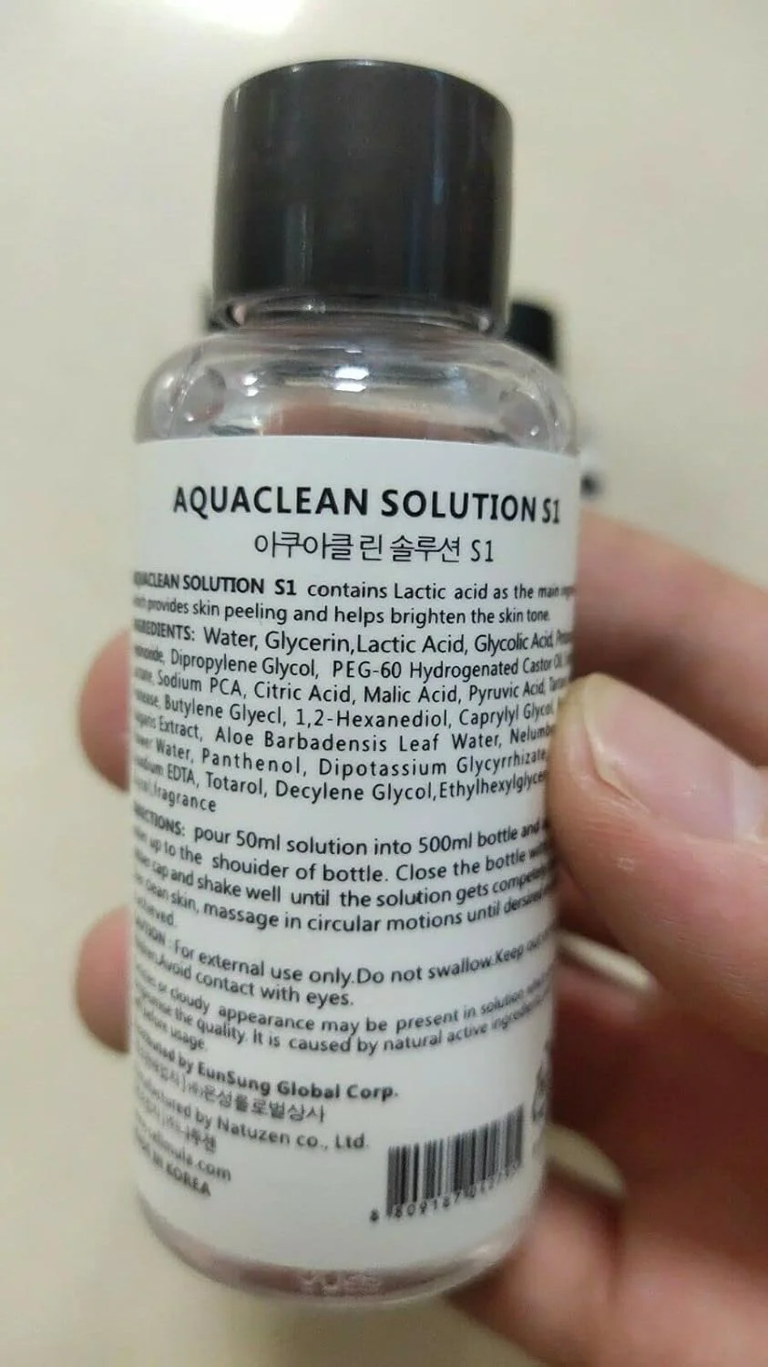 محلول لایه بردار آکوا هیدرا، سرم محلول صورت 50 میلی لیتر، رقیق شده 40 برابر برای استفاده در زیبایی هیدروژن اکسیژن صورت