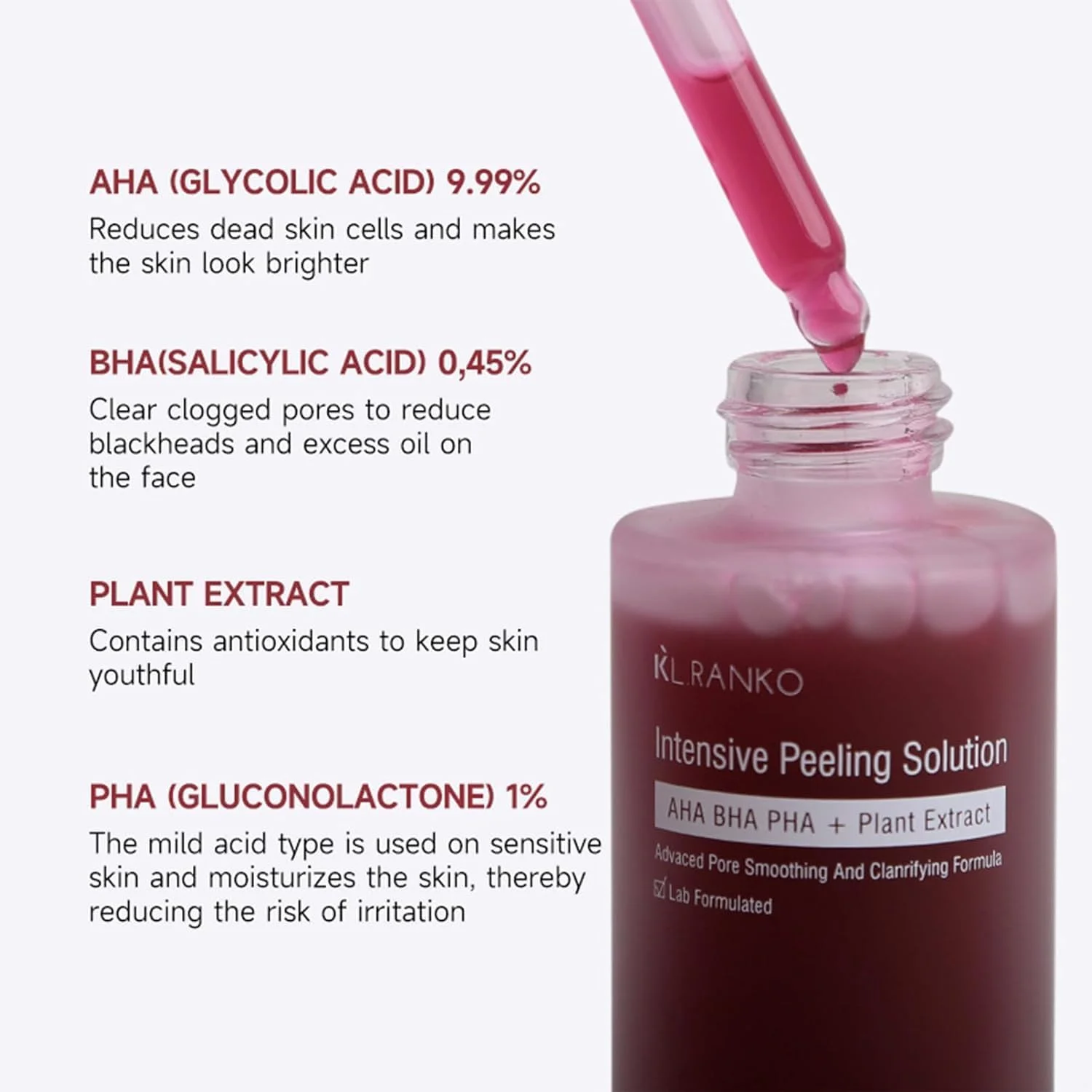 سرم لایه بردار آزونی - سرم صورت اسید میوه AHA 30% + BHA 2%، فرمول کوچک کننده منافذ و قابض، کاهش دهنده منافذ مسدود شده و خطوط ریز