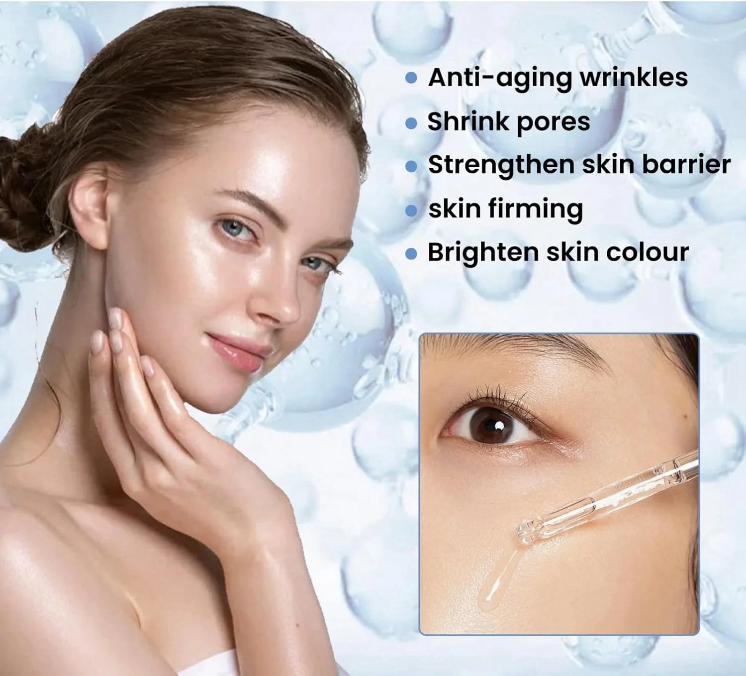 سرم لایه بردار 10% اسید لاکتیک + 10% اسید هیالورونیک برای بستن منافذ، مرطوب کننده، آنتی اکسیدان، کنترل چربی، روشن کننده و آبرسان پوست، سرم صورت، 30 میلی لیتر سرم لایه بردار 10% اسید لاکتیک + 10% اسید هیالورونیک برای بستن منافذ، مرطوب کننده، آنتی اکسیدان، کنترل چربی، روشن کننده و آبرسان پوست، سرم صورت، 30 میلی لیتر