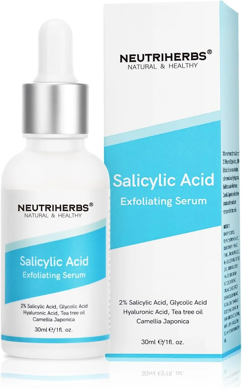 سرم لایه بردار سالیسیلیک اسید نوتری هربز، رفع انسداد و کوچک کننده منافذ، سرم صورت برای پوست های مستعد آکنه و چرب - 30 میلی لیتر