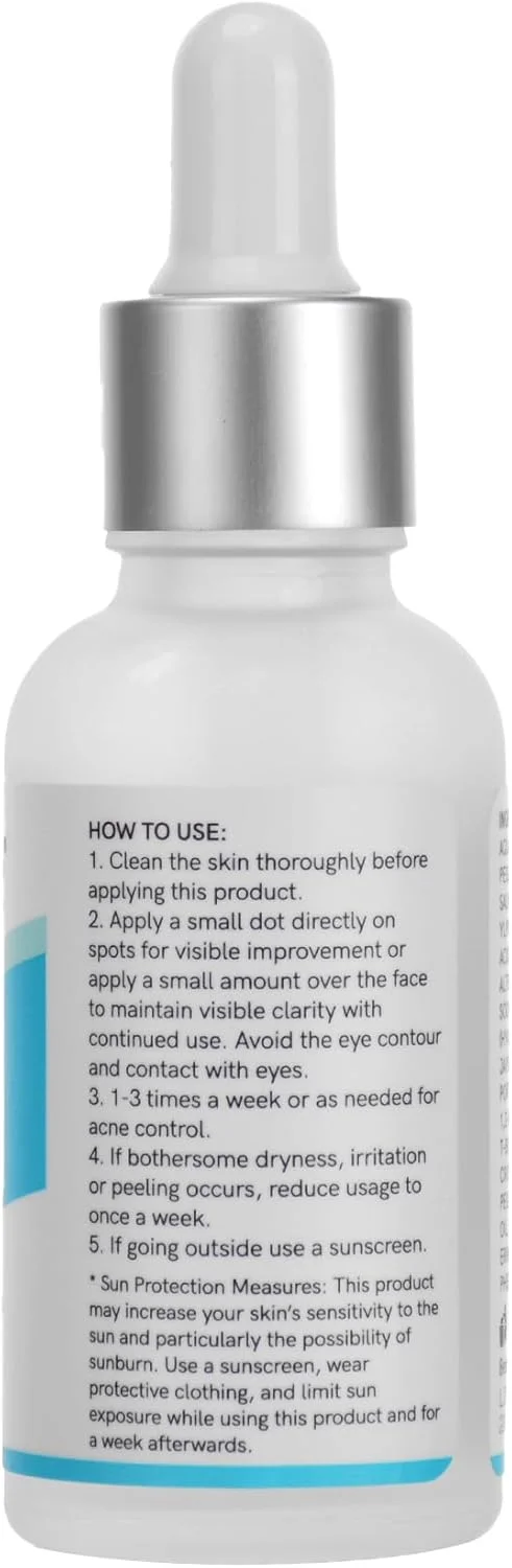 سرم لایه بردار سالیسیلیک اسید نوتری هربز، رفع انسداد و کوچک کننده منافذ، سرم صورت برای پوست های مستعد آکنه و چرب - 30 میلی لیتر