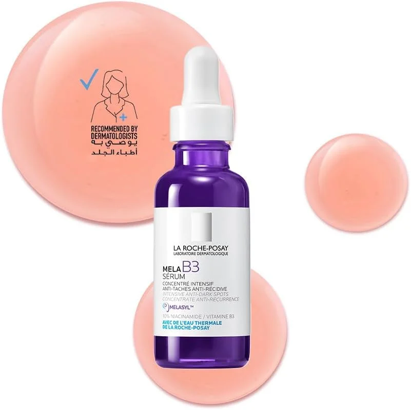 سرم کنسانتره ضد لک تیره La Roche-Posay Mela B3 حاوی نیاسینامید مناسب برای انواع پوست 30 میلی لیتر
