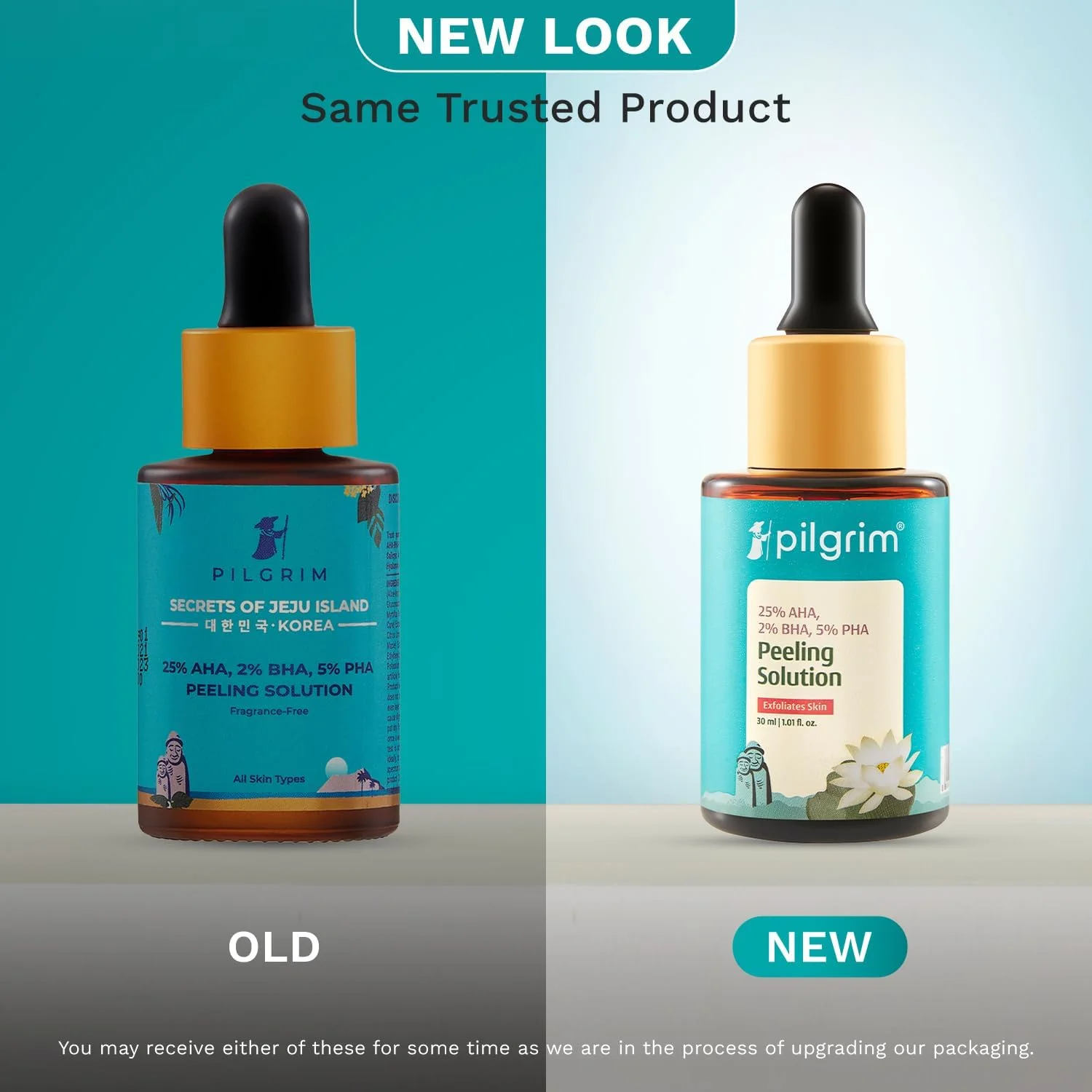 محلول لایه بردار پیلگریم 25% AHA + 2% BHA + 5% PHA حجم 30 میلی لیتر برای صورت و بدن | فیشیال 10 دقیقه ای در خانه | سرم لایه بردار ملایم برای از بین بردن تیرگی | برای پوست درخشان، یکدست شدن رنگ پوست، پاکسازی منافذ | آقایان، بانوان