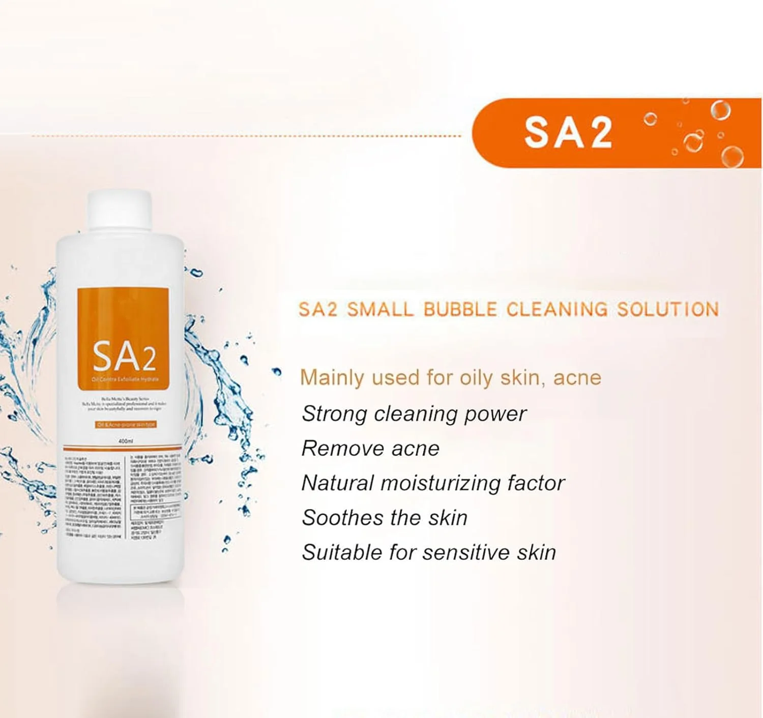 محلول لایه بردار آکوا برای پاکسازی صورت، محلول لایه بردار مراقبت از پوست، سرم پاک کننده صورت درم ابریژن برای دستگاه زیبایی مراقبت از پوست، اسکراب برتر سالن (400 میلی لیتر/SA2) محلول لایه بردار آکوا برای پاکسازی صورت، محلول لایه بردار مراقبت از پوست، سرم پاک کننده صورت درم ابریژن برای دستگاه زیبایی مراقبت از پوست، اسکراب برتر سالن (400 میلی لیتر/SA2)