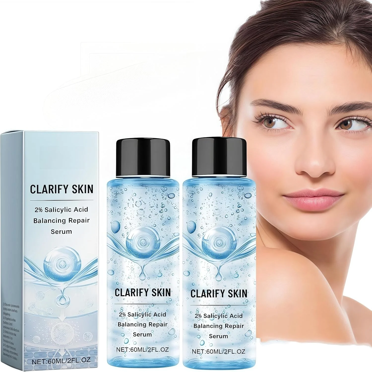 سرم صورت حاوی اسید سالیسیلیک، سرم لایه بردار صورت ضد جوش حاوی اسید سالیسیلیک، مناسب پوست های حساس و منافذ باز، مبارزه با جوش، سرسیاه و منافذ باز، افزایش درخشندگی پوست