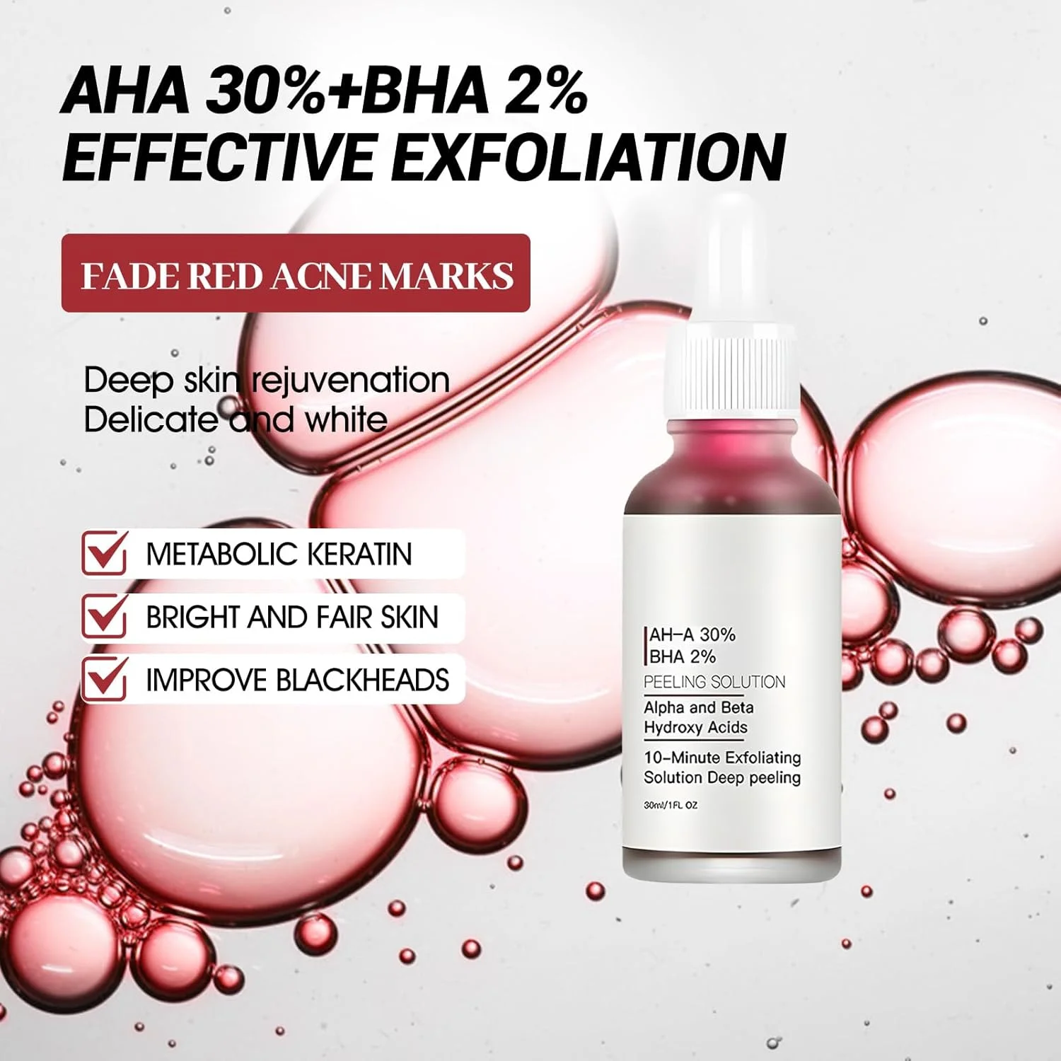 اسکراب اسید میوه صورت، لایه بردار شیمیایی صورت، اسکراب اسید میوه، مناسب برای انواع پوست، مرطوب کننده