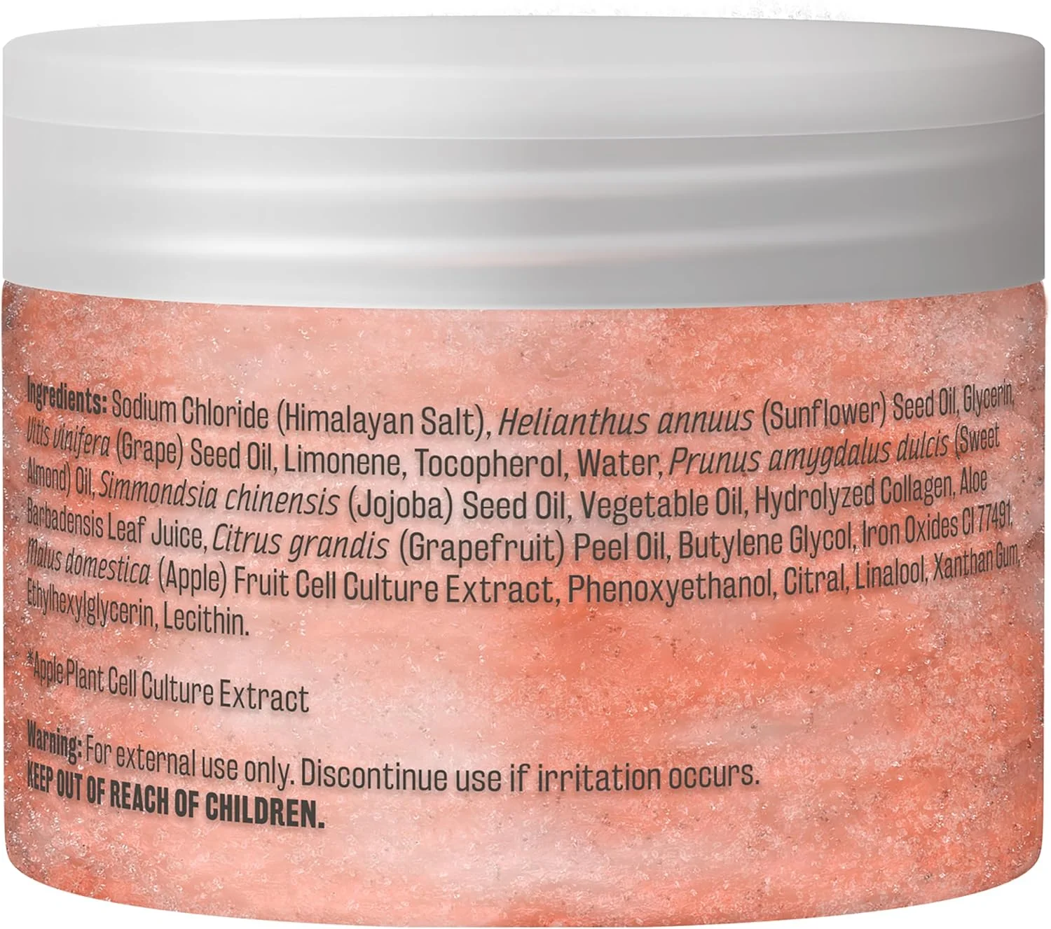 اسکراب بدن و صورت نمک هیمالیا M3 Naturals غنی شده با کلاژن و سلول های بنیادی، روغن بادام شیرین و عصاره لیچی، لایه بردار پوست، از بین برنده جوش های سرسیاه، جای جوش و کاهش دهنده چین و چروک، 340 گرم