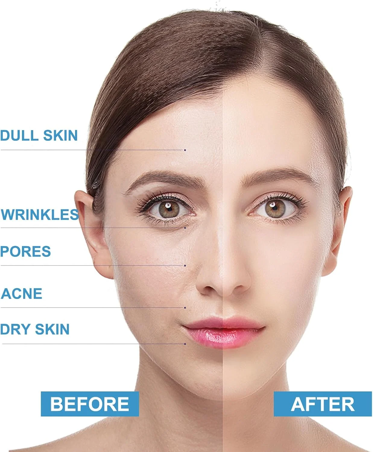 اسکراب صورت بلوبری، لایه بردار صورت، روشن کننده، شستشوی صورت لایه بردار برای پوست کدر، جوش های سرسیاه، آکنه، اسکراب ویتامین C، لایه بردار اسکراب برای زنان و مردان