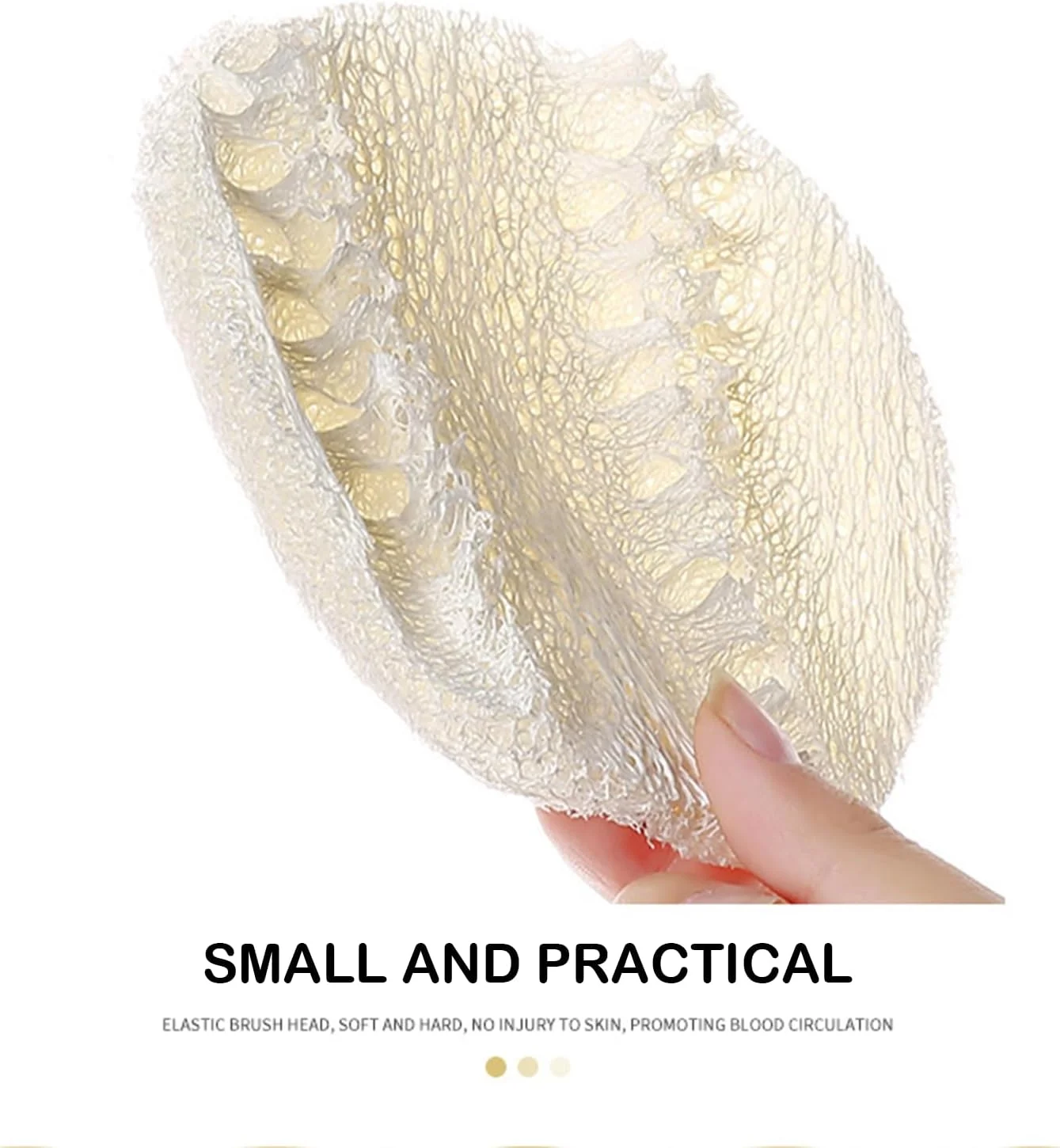 پدهای لوفا لایه بردار صورت طبیعی 丨 پدهای اسکراب بدن و صورت ساخته شده از 100% لوفا طبیعی خالص 丨 قابل استفاده مجدد و تجزیه پذیر، پاک کننده عمیق، لایه برداری و پاک کننده آرایش 丨 12 عدد