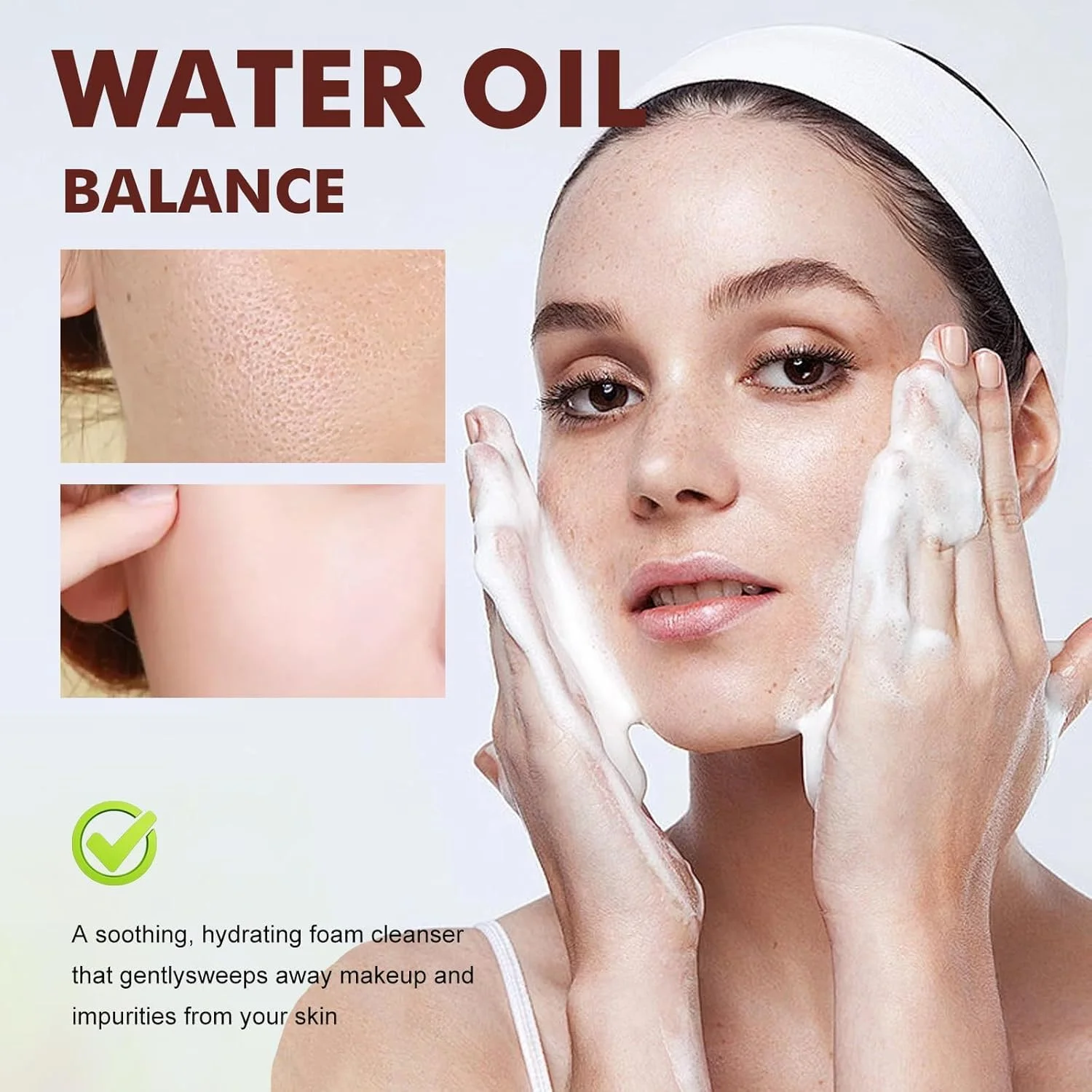 بسته دو عددی اسکراب صورت، پاک کننده طبیعی صورت، پاک کننده عمیق منافذ صورت با سدیم هیالورونات، پاک کننده ملایم صورت، مرطوب کننده و کنترل کننده چربی