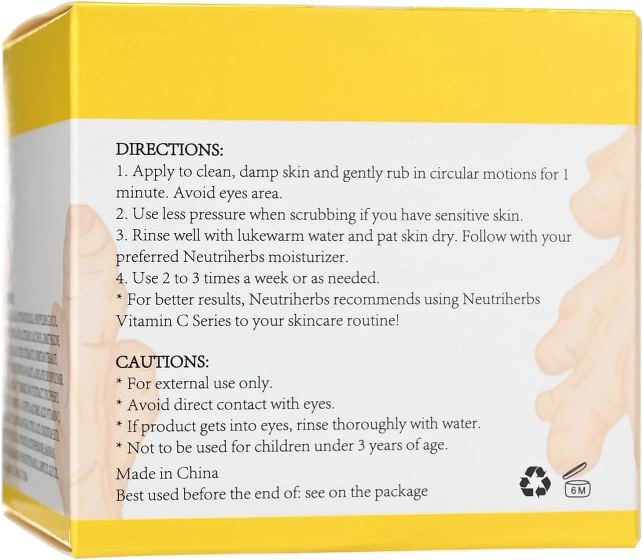 اسکراب صورت زردچوبه نوتری هربز، کرم اسکراب لایه بردار حاوی ویتامین C، صاف و روشن کننده پوست - 50 گرم اسکراب صورت زردچوبه نوتری هربز، کرم اسکراب لایه بردار حاوی ویتامین C، صاف و روشن کننده پوست - 50 گرم