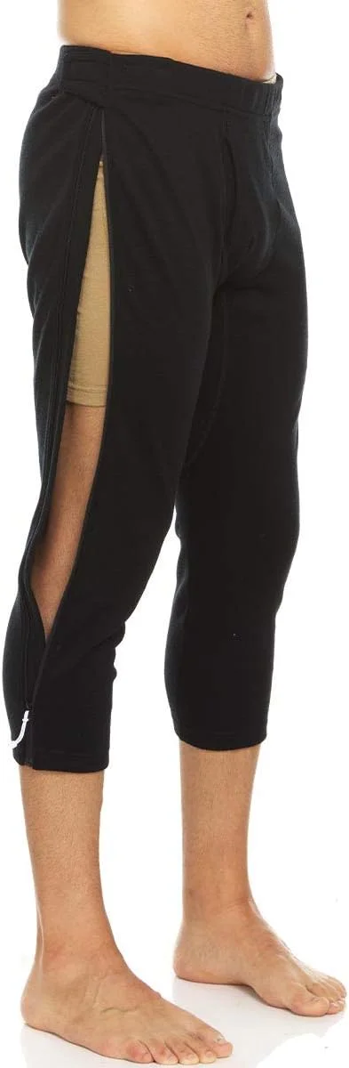 زیر شلواری مردانه سه ربع زیپ دار اکسپدیشن، 100% پشم مرینوس - پارچه تجدید پذیر بدون خارش