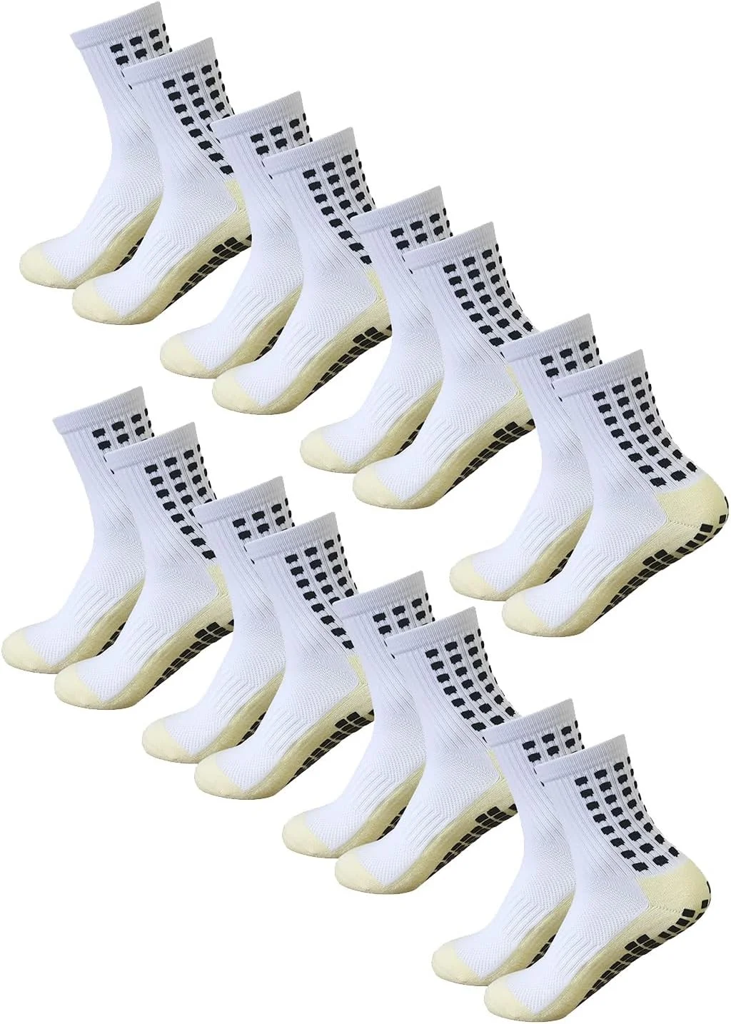 جوراب ورزشی مردانه با نقاط لاستیکی، جوراب های ورزشی ضد لغزش مردانه، جوراب های تنفسی برای فوتبال، بسکتبال