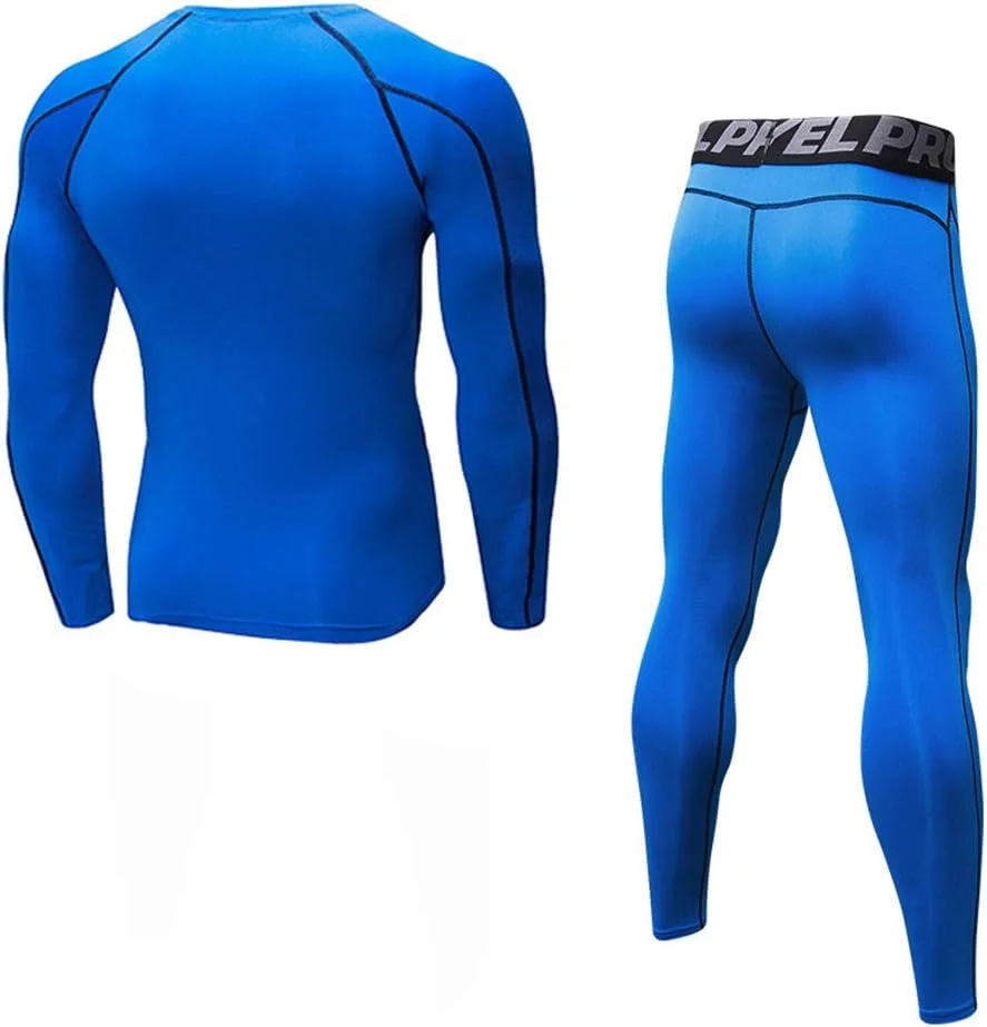 ست لباس زیر حرارتی مردانه لایه پایه و شلوار اسکی زمستانی کوهنوردی دوچرخه سواری موتورسیکلت