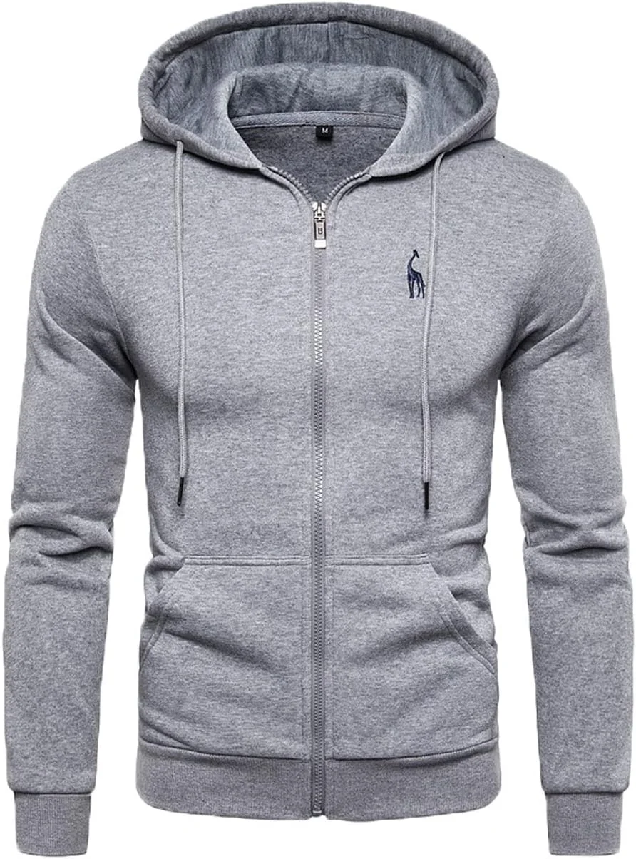 پیراهن مردانه آستین بلند پاییزه زمستانه کلاه دار، بلوز مردانه ضخیم پشمی زیپ دار (سایز: S)