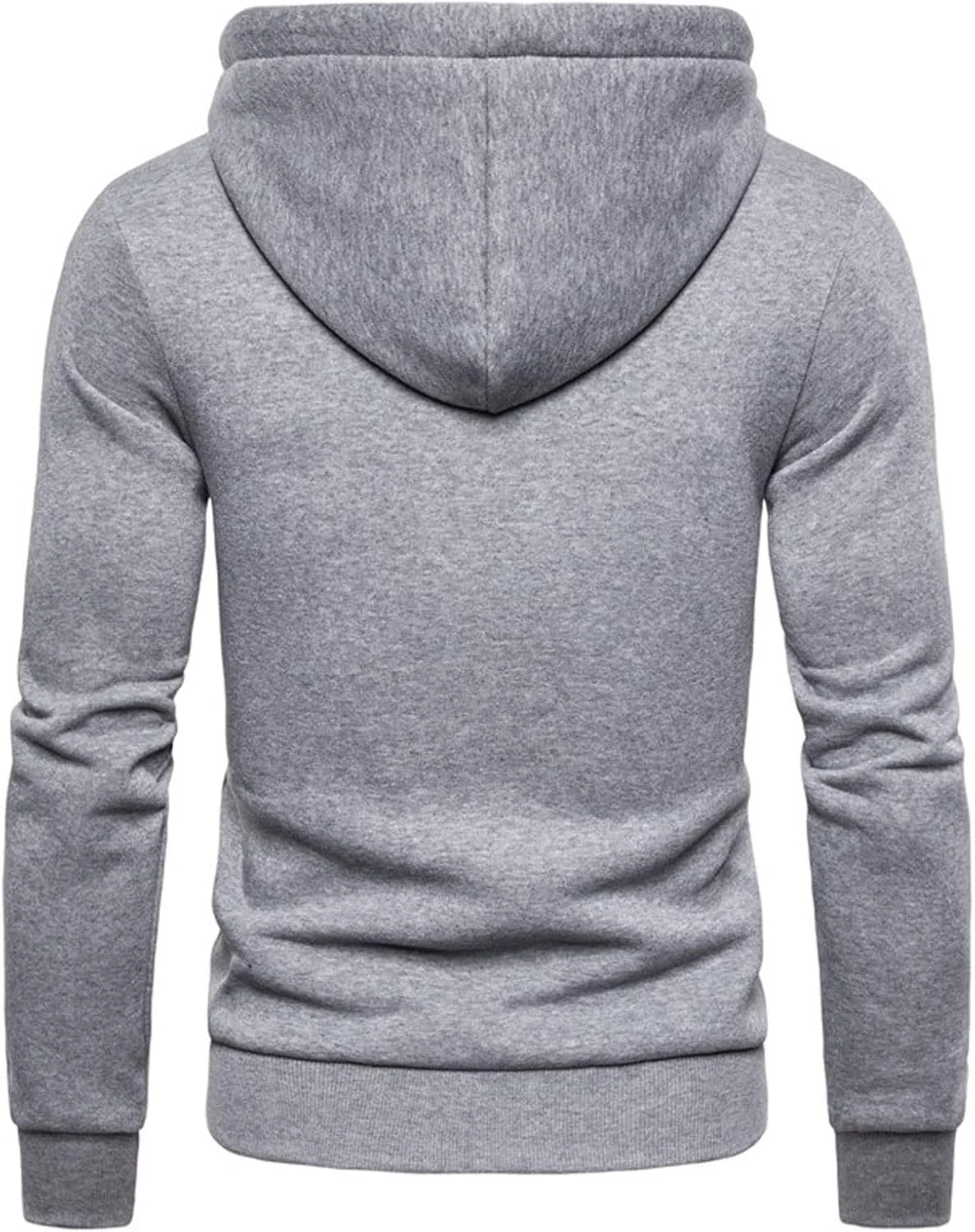 پیراهن مردانه آستین بلند پاییزه زمستانه کلاه دار، بلوز مردانه ضخیم پشمی زیپ دار (سایز: S)