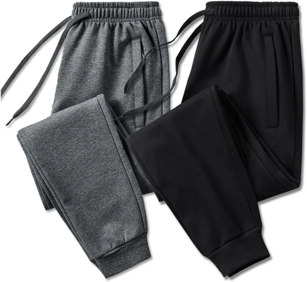 شلوار ورزشی مردانه پنبه خالص سایز بزرگ، شلوار جاگر مردانه، شلوار تمرینی، شلوار ورزشی، لباس ورزشی مردانه (رنگ: مشکی، سایز: 6XL)