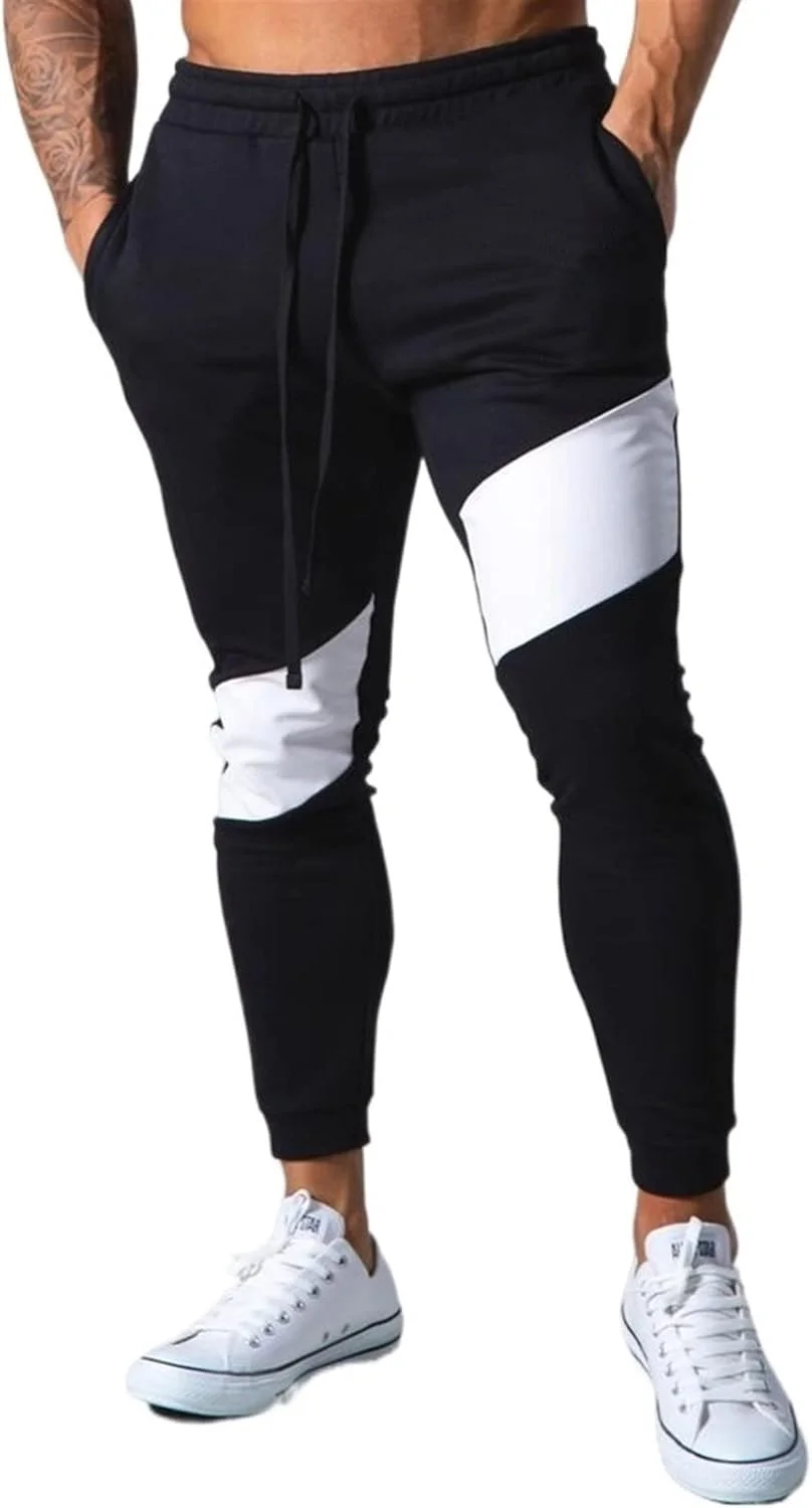 شلوار ورزشی مردانه، شلوار جاگر مردانه، لباس ورزشی مردانه، لباس ورزشی، شلوار اسلش پایین تنه، شلوار ورزشی باریک، شلوار جاگر باشگاه (رنگ: مشکی، سایز: XL)
