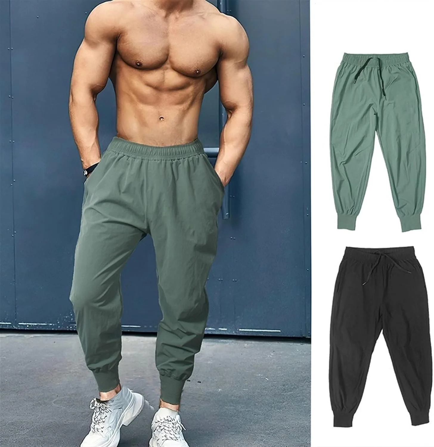 شلوار ورزشی مردانه، مناسب دویدن، باشگاه و فعالیت های ورزشی (رنگ: خاکستری، سایز: XL)
