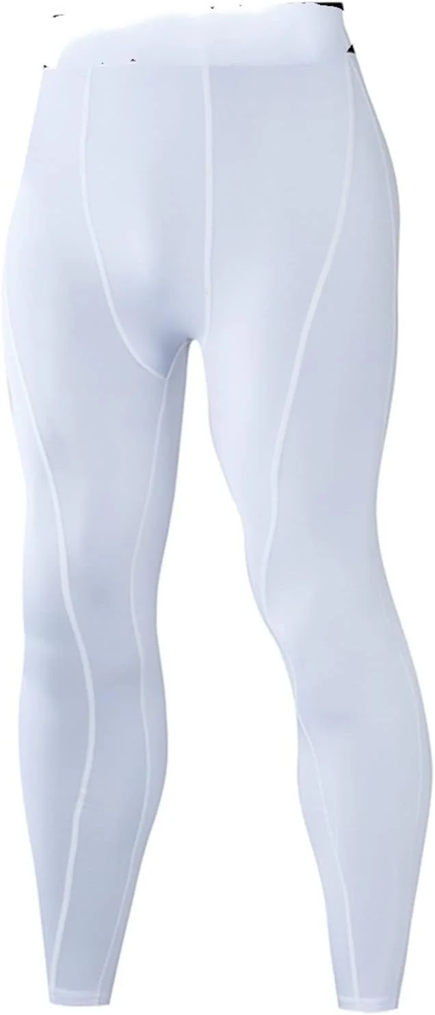 شلوار ورزشی مردانه، شلوار فشاری مردانه، لباس ورزشی، جوراب شلواری مردانه، شلوار ورزشی، ساق ورزشی باشگاه، تمرین تناسب اندام (رنگ: سفید، سایز: L)