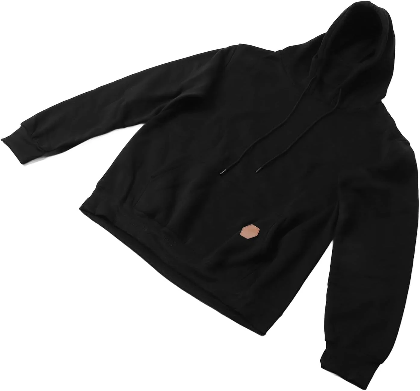 هودی آستین بلند مردانه، مناسب برای ست کردن، سازگار با پوست، لباس ورزشی گرم مشکی برای اوقات فراغت روزانه و تناسب اندام (XL)