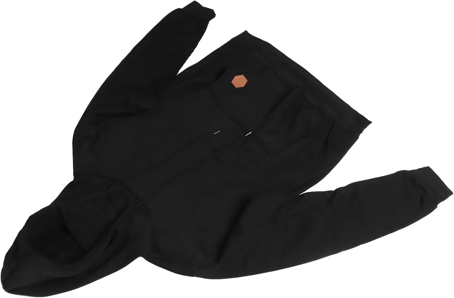 هودی آستین بلند مردانه، مناسب برای ست کردن، سازگار با پوست، لباس ورزشی گرم مشکی برای اوقات فراغت روزانه و تناسب اندام (XL)