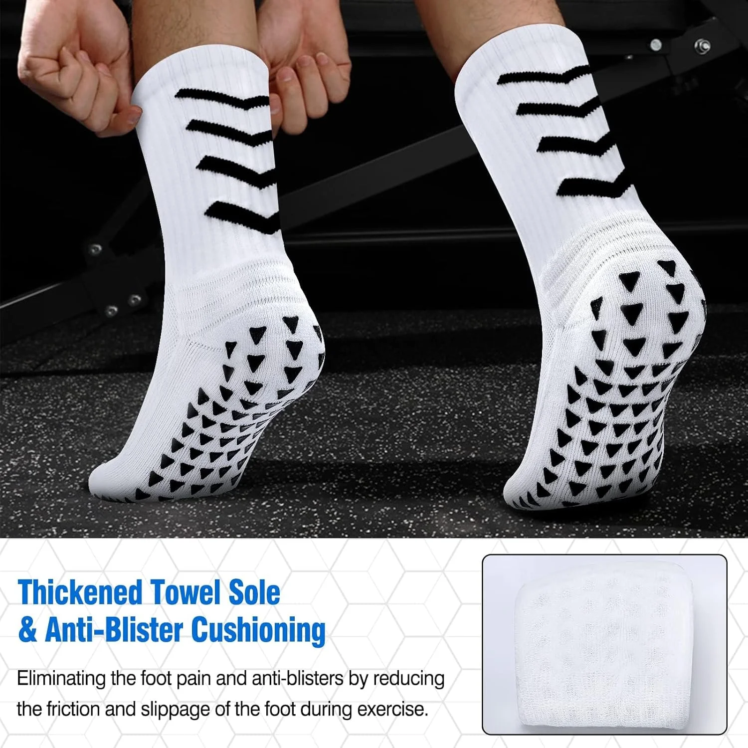 MAKINGTEC 5 جفت جوراب نامرئی ابریشمی یخی تنفسی، جوراب های بدون نمایش نازک با برش کم و ضد لغزش برای کفش های تخت، قایقی، کتانی، مردانه و زنانه، یک سایز