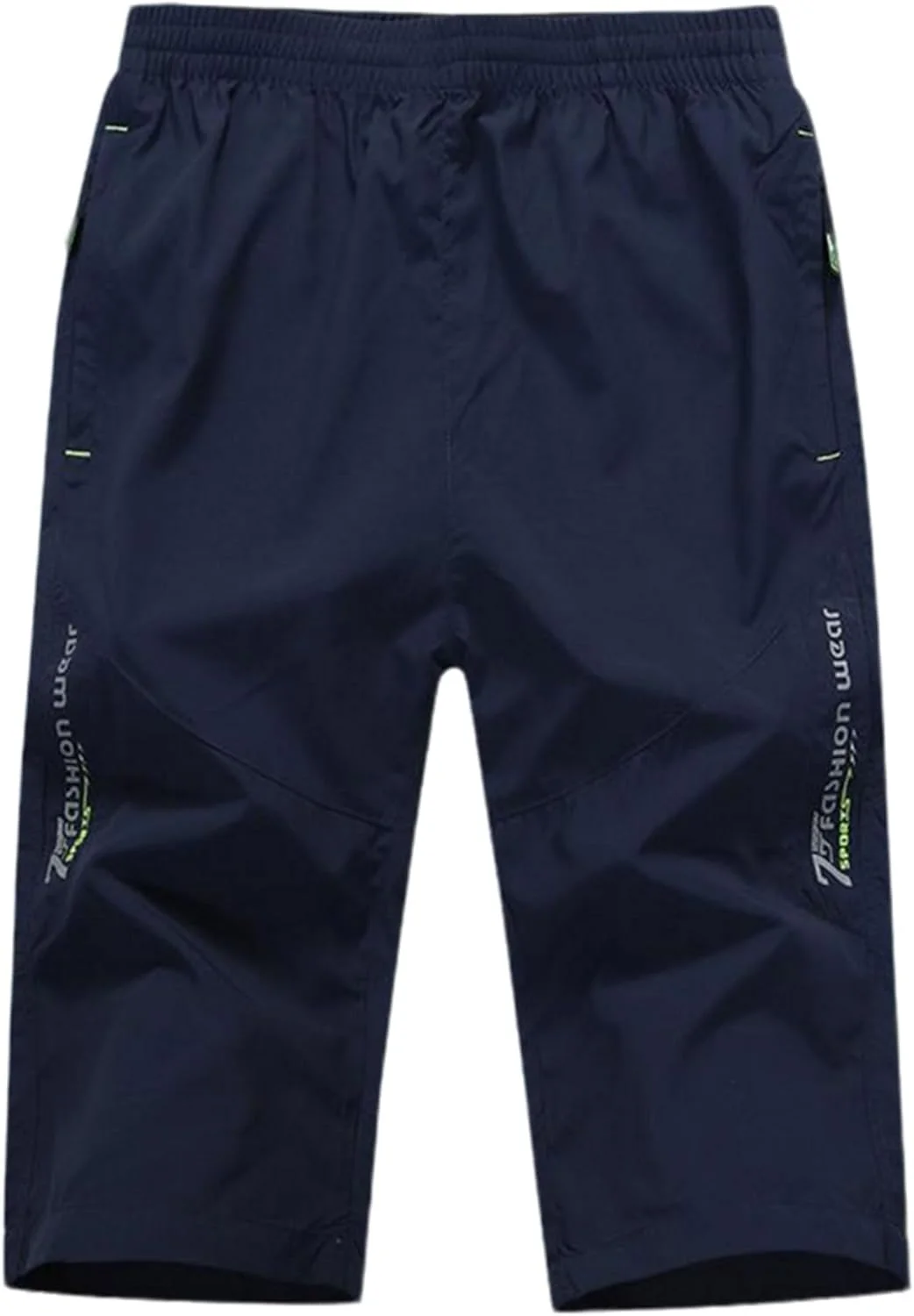 شلوارک مردانه سه ربع، مدل کژوال، گشاد، زیر زانو، دارای جیب زیپ‌دار