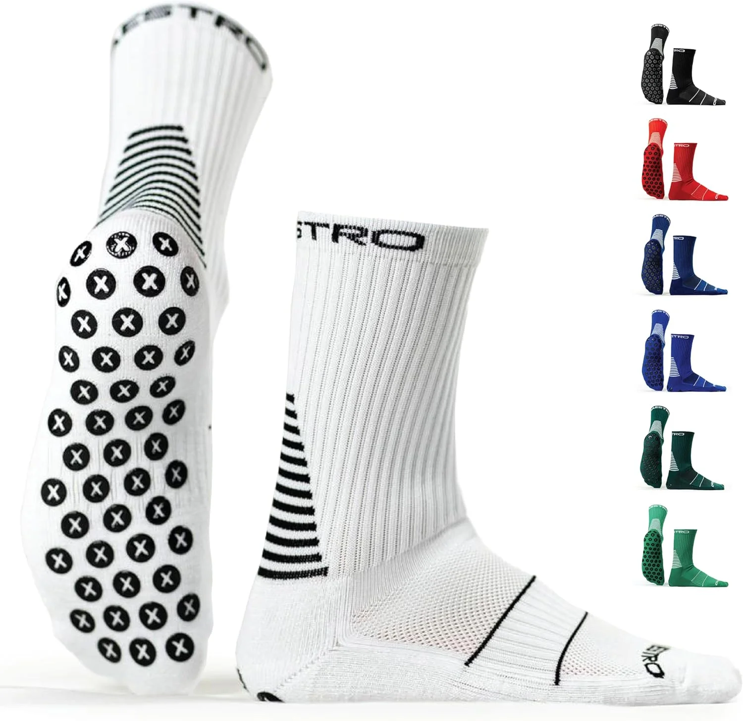 جوراب‌های مردانه Maestro Grip مدل Gsk-cw – جوراب‌های ضد لغزش برای مردان – مناسب فوتبال، بسکتبال، هاکی، و سایر ورزش‌ها