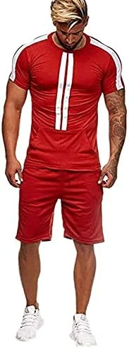 ست تیشرت و شلوارک مردانه LUCIY مناسب فصل تابستان، لباس ورزشی نازک، مناسب ورزش، دویدن، تیشرت، شلوارک، ست مردانه، رنگهای متنوع، مناسب ساحل و اوقات فراغت، 2 تکه/ست (رنگ: آبی تیره، سایز: L) ست تیشرت و شلوارک مردانه LUCIY مناسب فصل تابستان، لباس ورزشی نازک، مناسب ورزش، دویدن، تیشرت، شلوارک، ست مردانه، رنگهای متنوع، مناسب ساحل و اوقات فراغت، 2 تکه/ست (رنگ: آبی تیره، سایز: L)