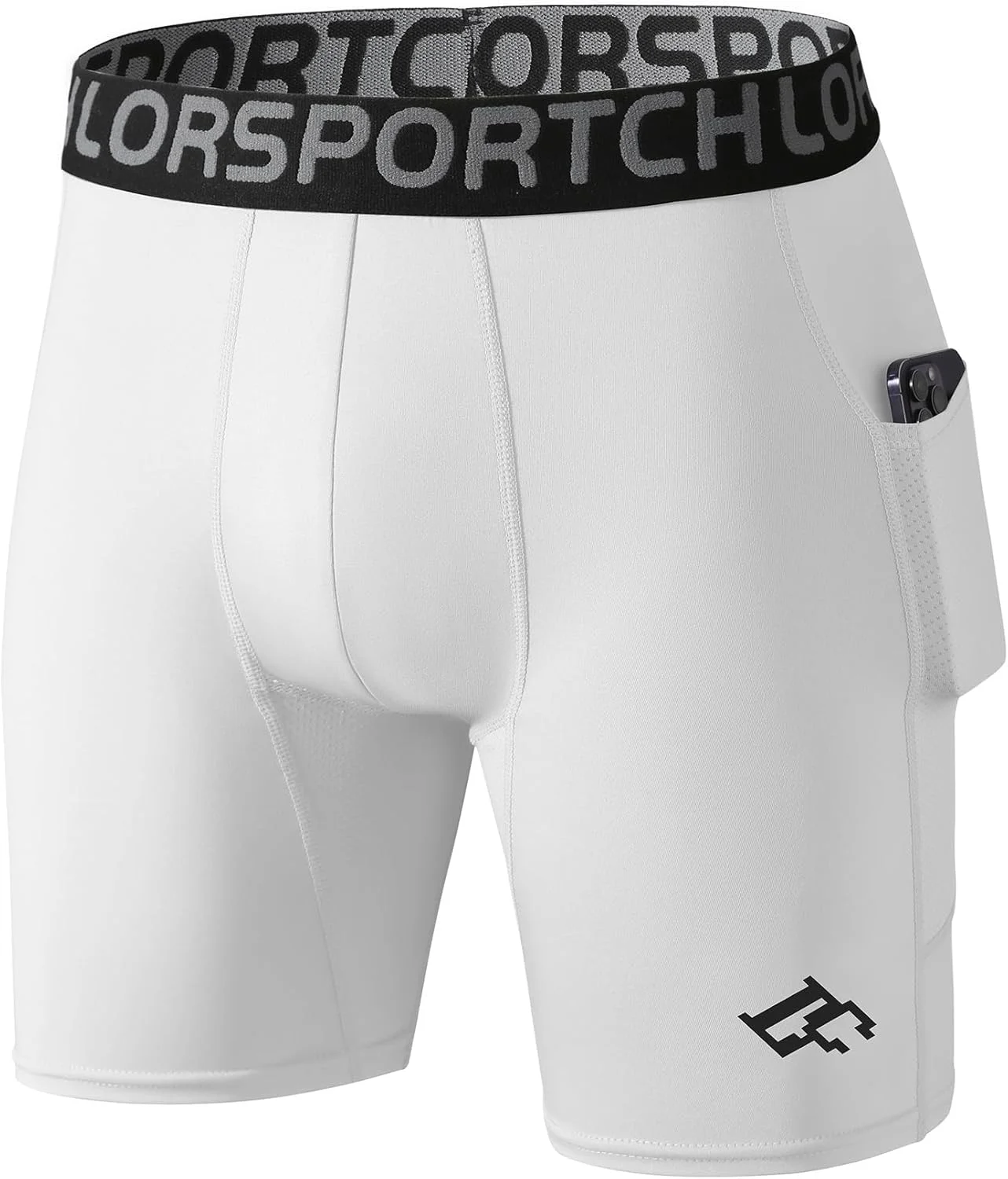 شورت بیس لایر مردانه فشرده سازی شلوار ورزشی دویدن لباس زیر تمرینات ورزشی باشگاه با جیب تلفن