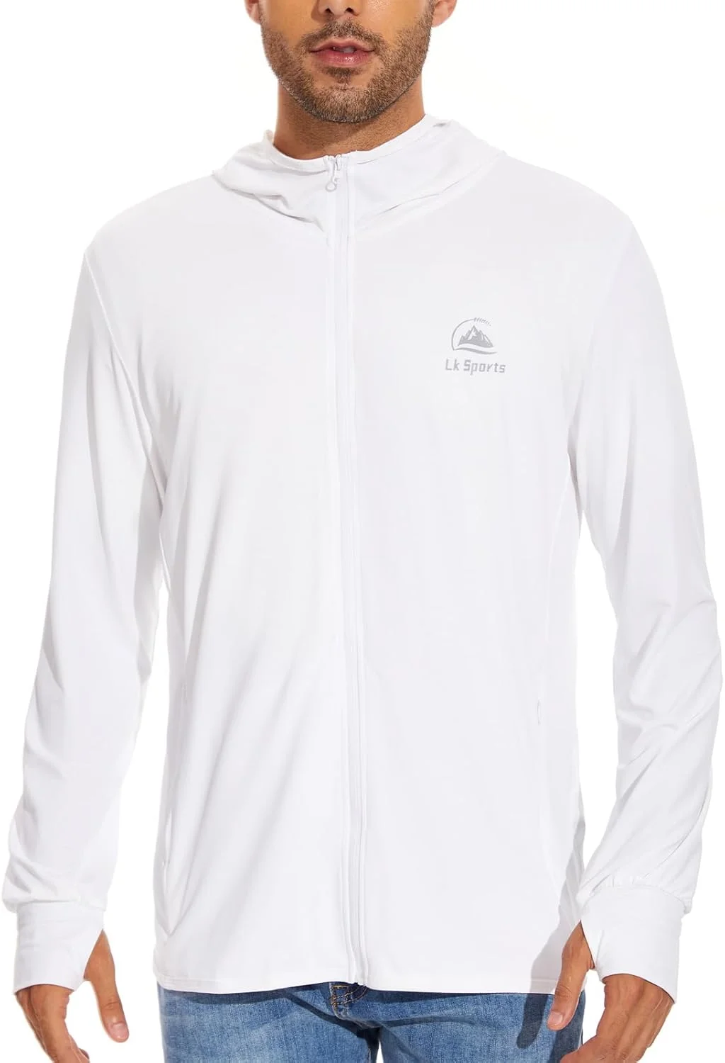 هودی آستین بلند مردانه محافظت در برابر آفتاب با UPF 50+، مناسب ماهیگیری، فعالیت های فضای باز، پیاده روی، دویدن، سبک و مقاوم در برابر اشعه ماوراء بنفش