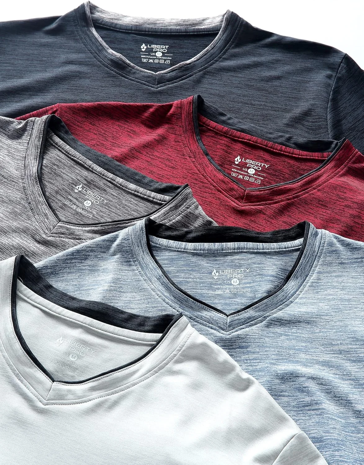 تی‌شرت آستین کوتاه مردانه Liberty Pro با یقه هفت و فناوری Dry Fit