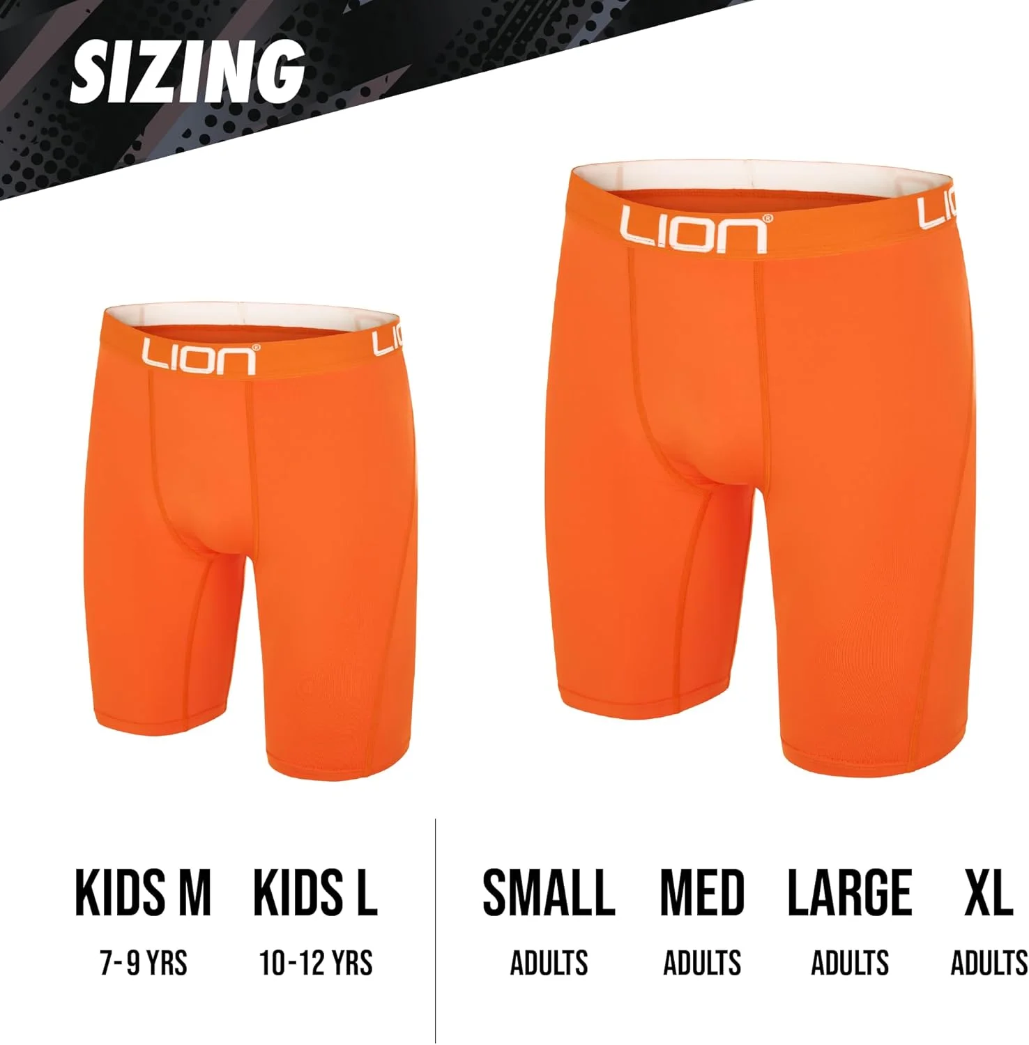 شورت ورزشی فشاری LION SPORTSWEAR برای فوتبال و ورزش - لایه زیرین چند منظوره برای مردان و کودکان، ایده آل برای باشگاه، تمرین و دویدن