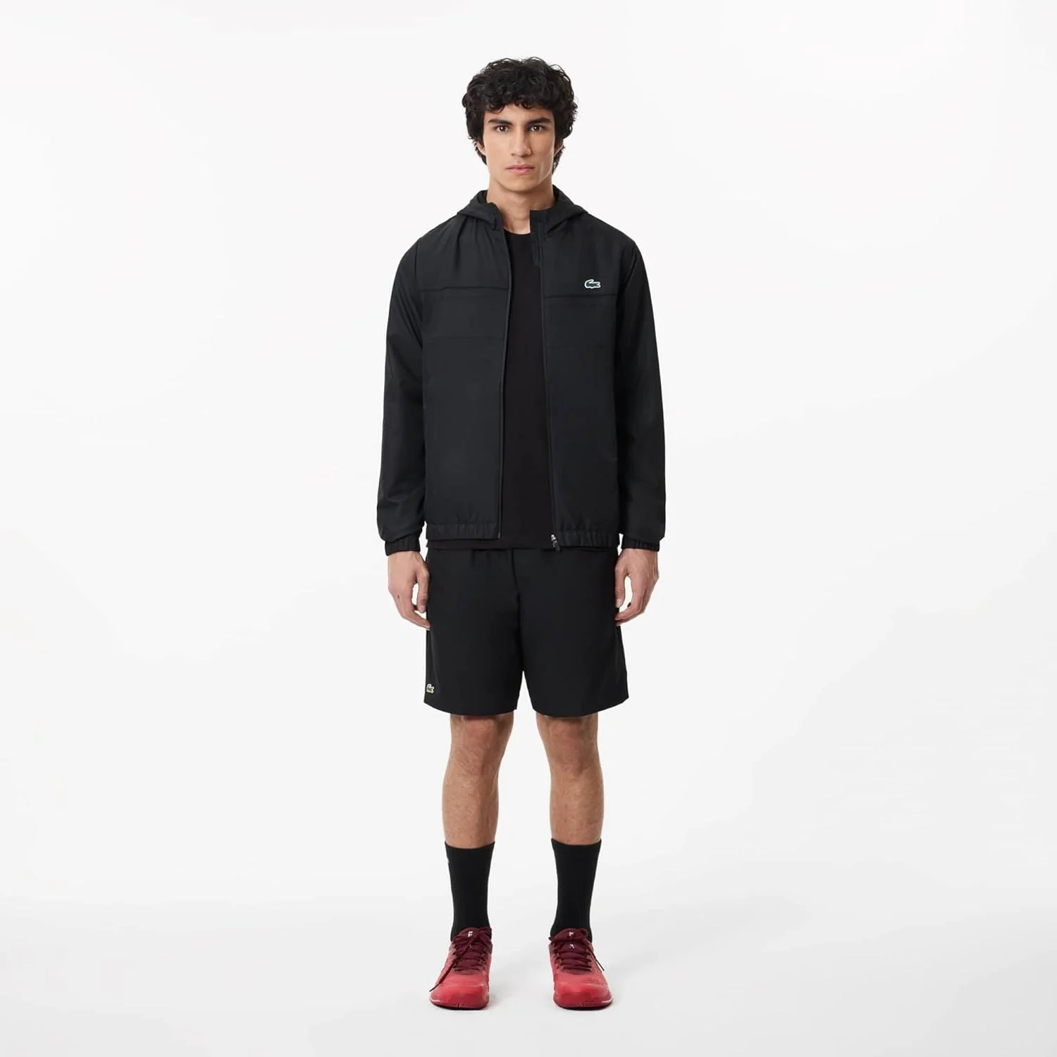 شلوارک ورزشی مردانه لاکست با نوار لوگو