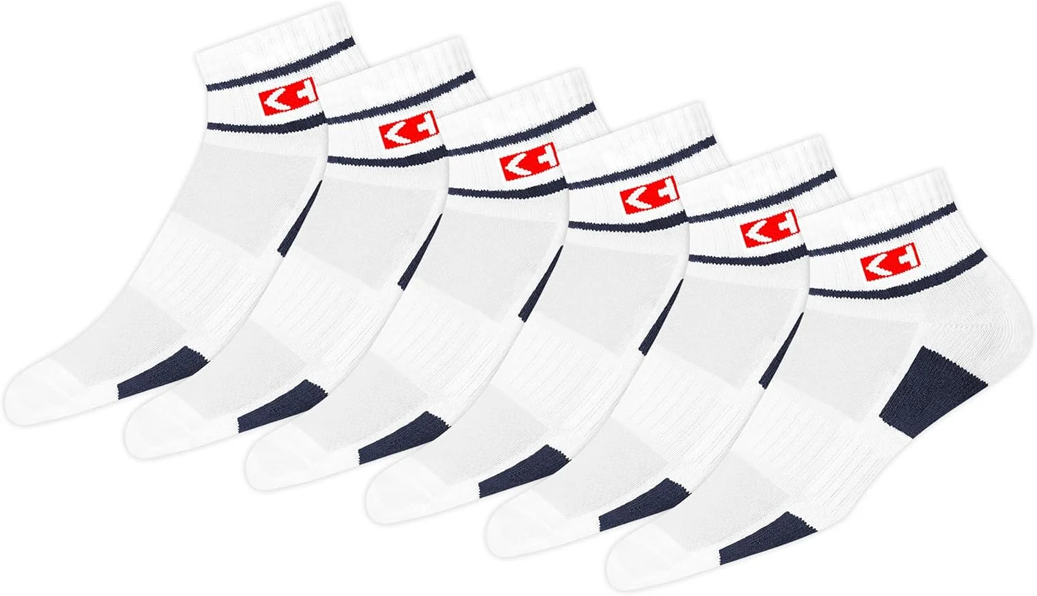 جوراب ساق کوتاه مردانه نخی ممتاز با طرح راه راه قدیمی، بسته 6 عددی (سایز پا: 40-45)