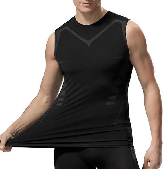 تاپ های ورزشی مردانه، آستین حلقه ای، جذب، مناسب تمرین، لایه زیرین ورزشی، دویدن، بسکتبال