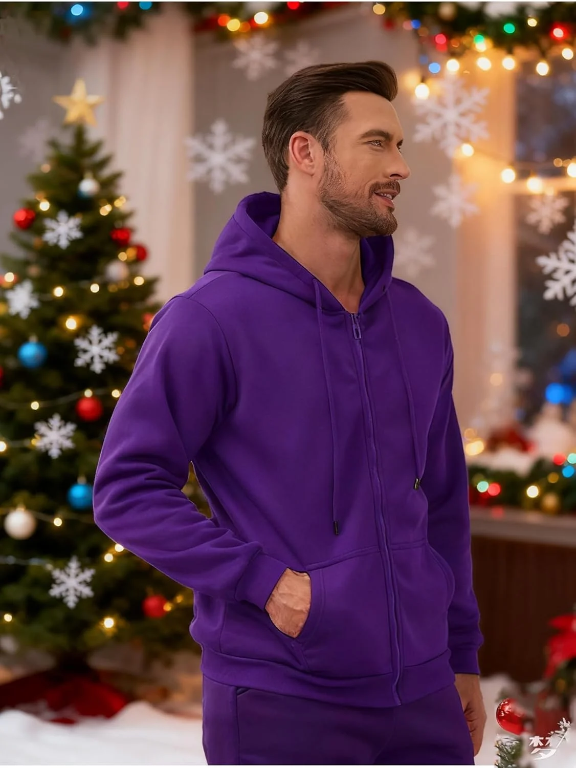 هودی پشمی زیپدار مردانه، آستین بلند، مناسب فعالیتهای ورزشی، دارای زیپ کامل، سایز S-3XL هودی پشمی زیپدار مردانه، آستین بلند، مناسب فعالیتهای ورزشی، دارای زیپ کامل، سایز S-3XL