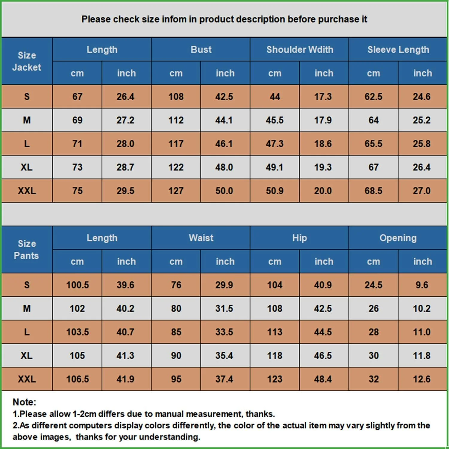 ست ورزشی مردانه W JIANWANG - لباس ورزشی مردانه با آستین بلند و زیپ، شلوار ورزشی مناسب فیتنس