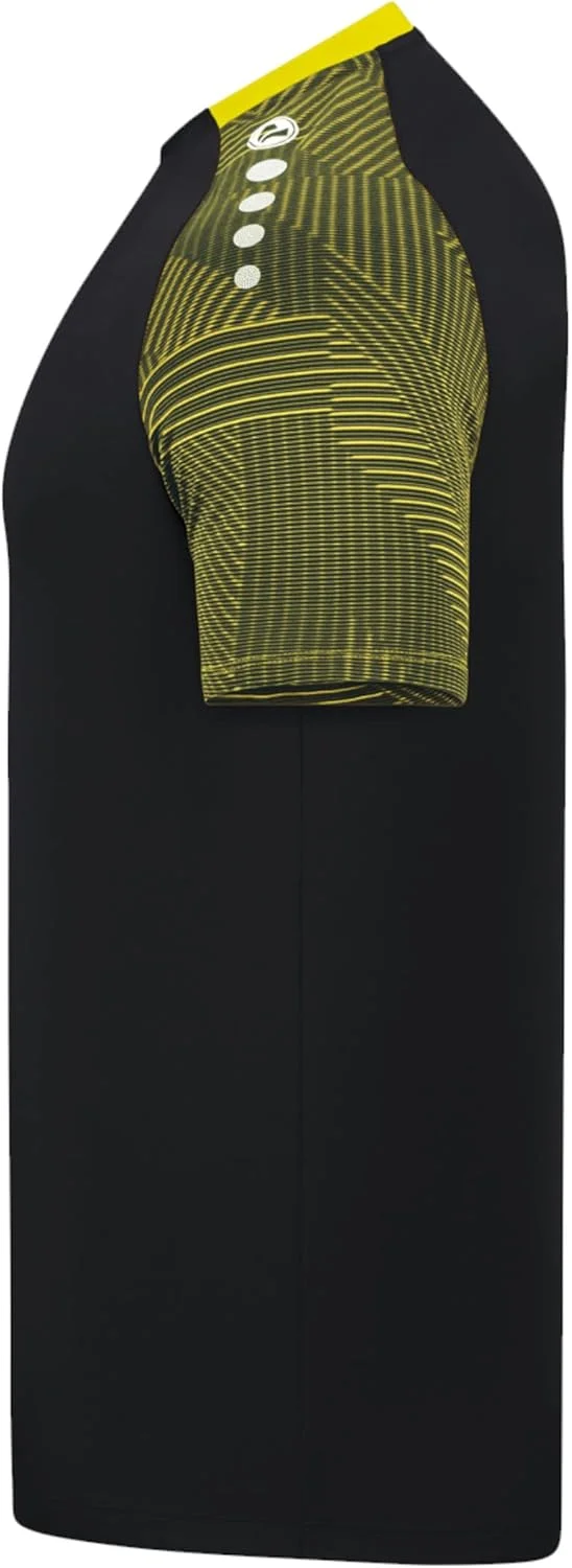 تی شرت مردانه عملکردی JAKO، مشکی/زرد ملایم، M تی شرت مردانه عملکردی JAKO، مشکی/زرد ملایم، M